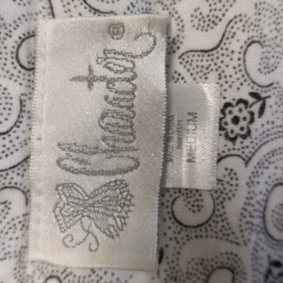 Character Black and White, Long Sleeve, Button Down, Top and Bottom Pajama Set - Picture 7 of 14